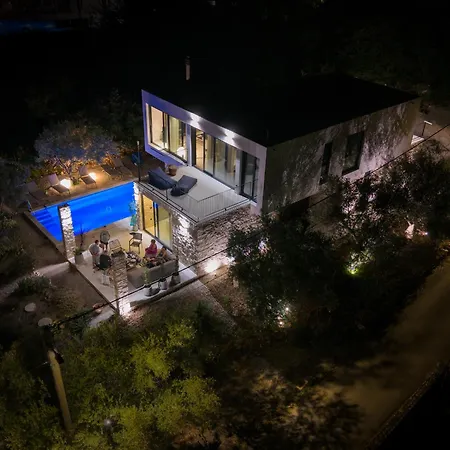 3s House Krk With Panoramic View And Heated Pool Villa Polje (Krk)